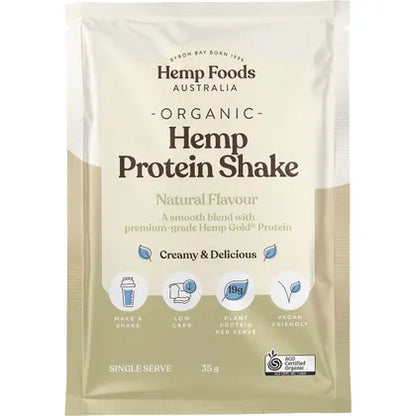 Hemp Foods Australia- Organic Hemp Protein Shake Natural-7x35g