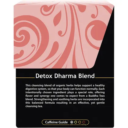 Buddha Teas- Organic Herbal Tea Bags Detox Dharma Blend-18pk