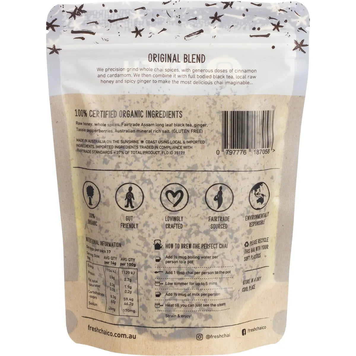 The Fresh Chai Co.- Original Blend Fresh Sticky Chai-250g