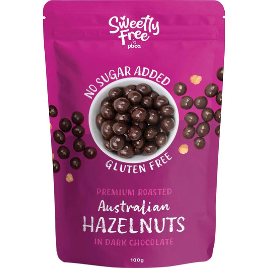 PBco- Sweetly Free Hazelnuts Dark Chocolate No Sugar Added-100g