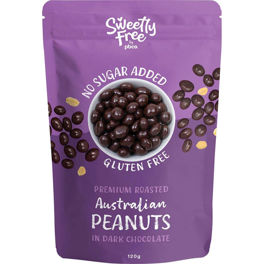 PBco- Sweetly Free Peanuts Dark Chocolate No Sugar Added-120g