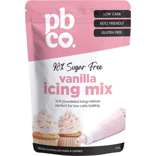 PBco- Vanilla Icing Mix 98% Sugar Free-300g