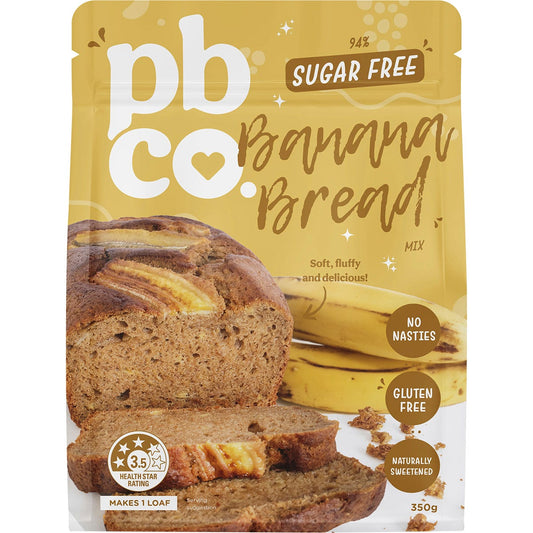 PBco- Banana Bread Mix 94% Sugar Free-350g