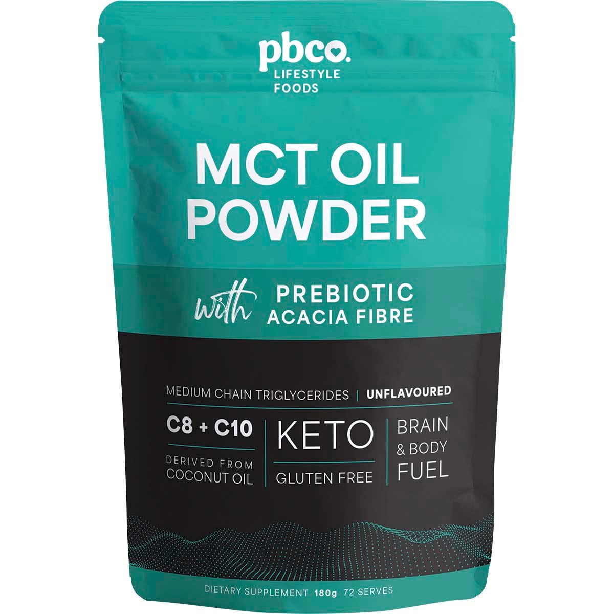PBco- MCT Oil Powder Unflavoured-180g
