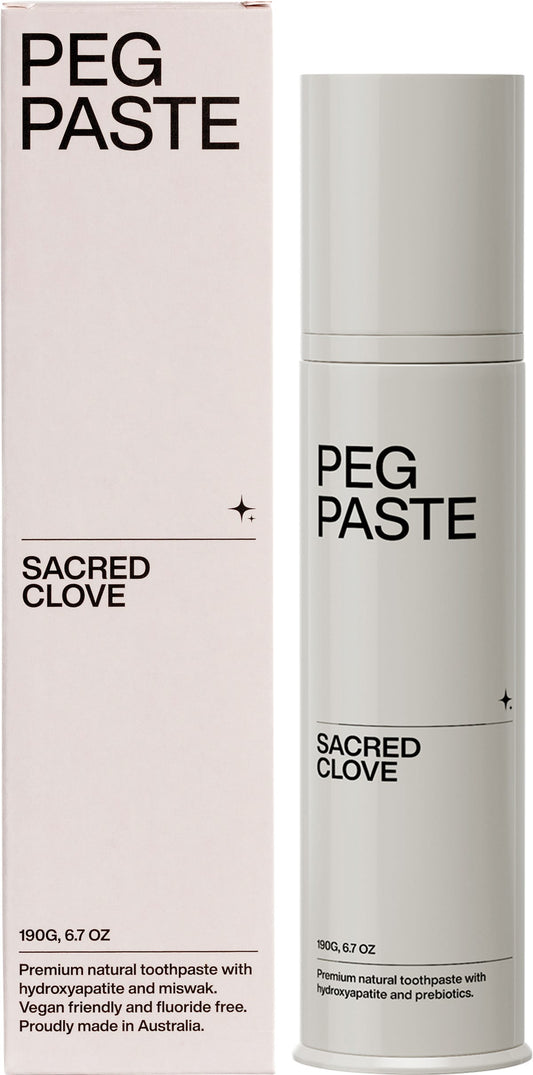 Peg Paste- Natural Toothpaste with Hydroxyapatite Sacred Clove-190g