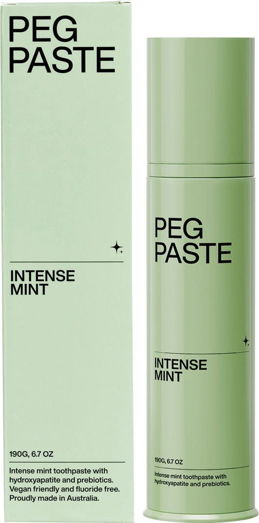Peg Paste- Natural Toothpaste with Hydroxyapatite Intense Mint-190g