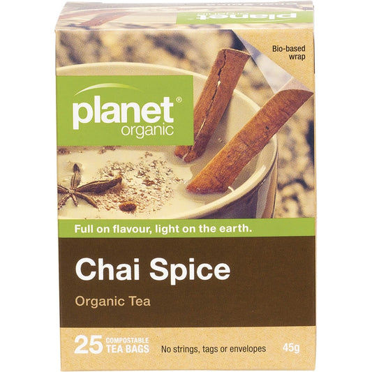 Planet Organic- Chai Spice Herbal Tea Bags-25pk