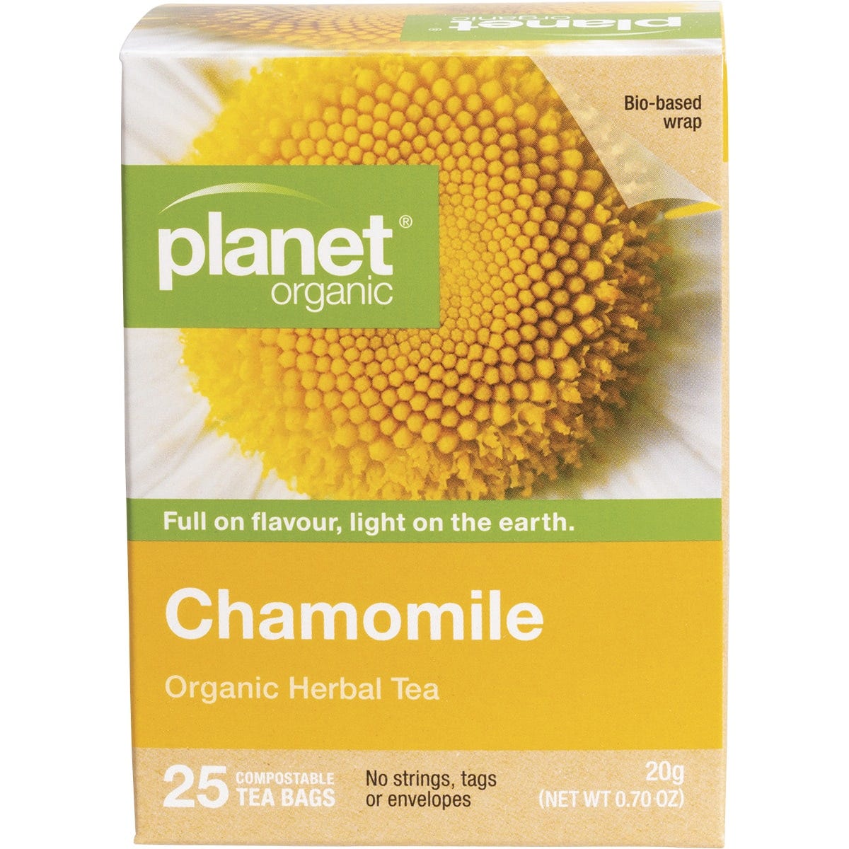 Planet Organic- Chamomile Herbal Tea Bags-25pk