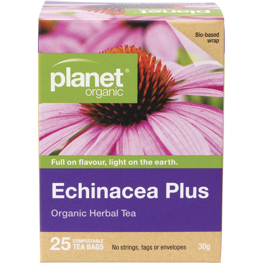 Planet Organic- Echinacea Plus Herbal Tea Bags-25pk
