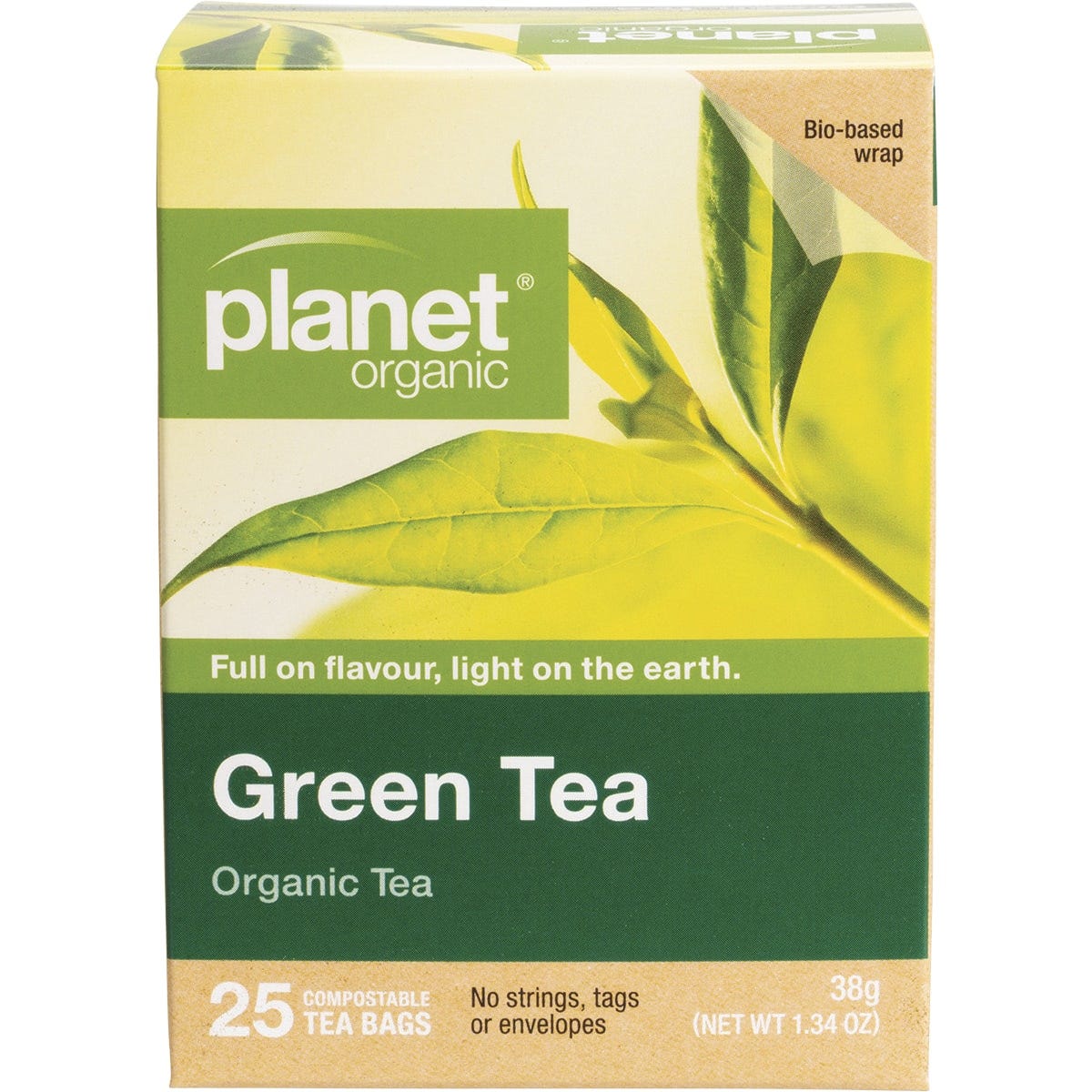 Planet Organic- Green Tea Herbal Tea Bags-25pk
