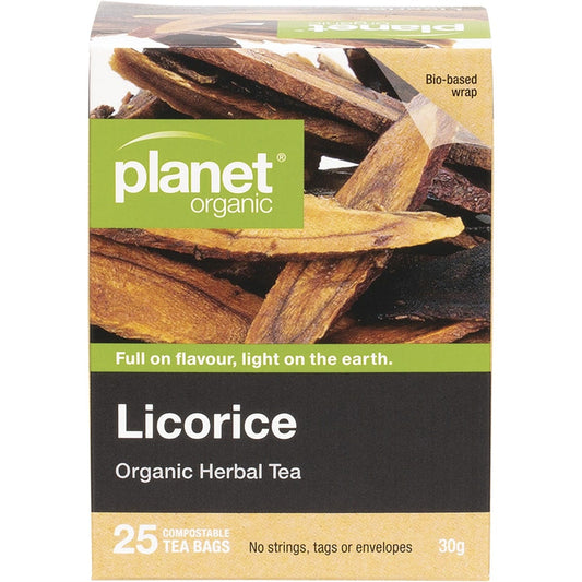 Planet Organic- Licorice Herbal Tea Bags-25pk