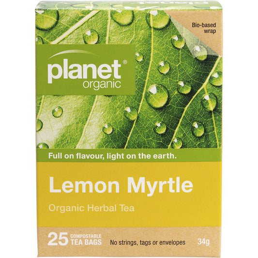 Planet Organic- Lemon Myrtle Herbal Tea Bags-25pk