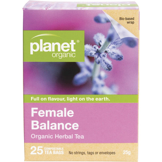 Planet Organic- Female Balance Herbal Tea Bags-25pk