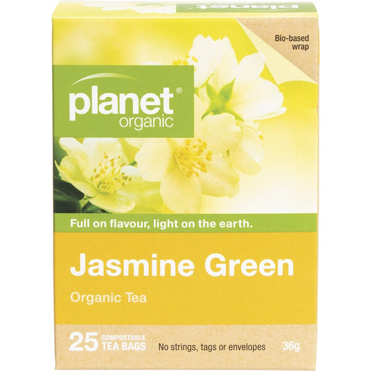Planet Organic- Jasmine Green Herbal Tea Bags-25pk