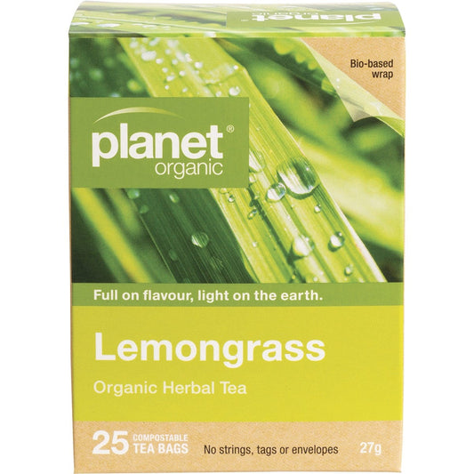 Planet Organic- Lemongrass Herbal Tea Bags-25pk