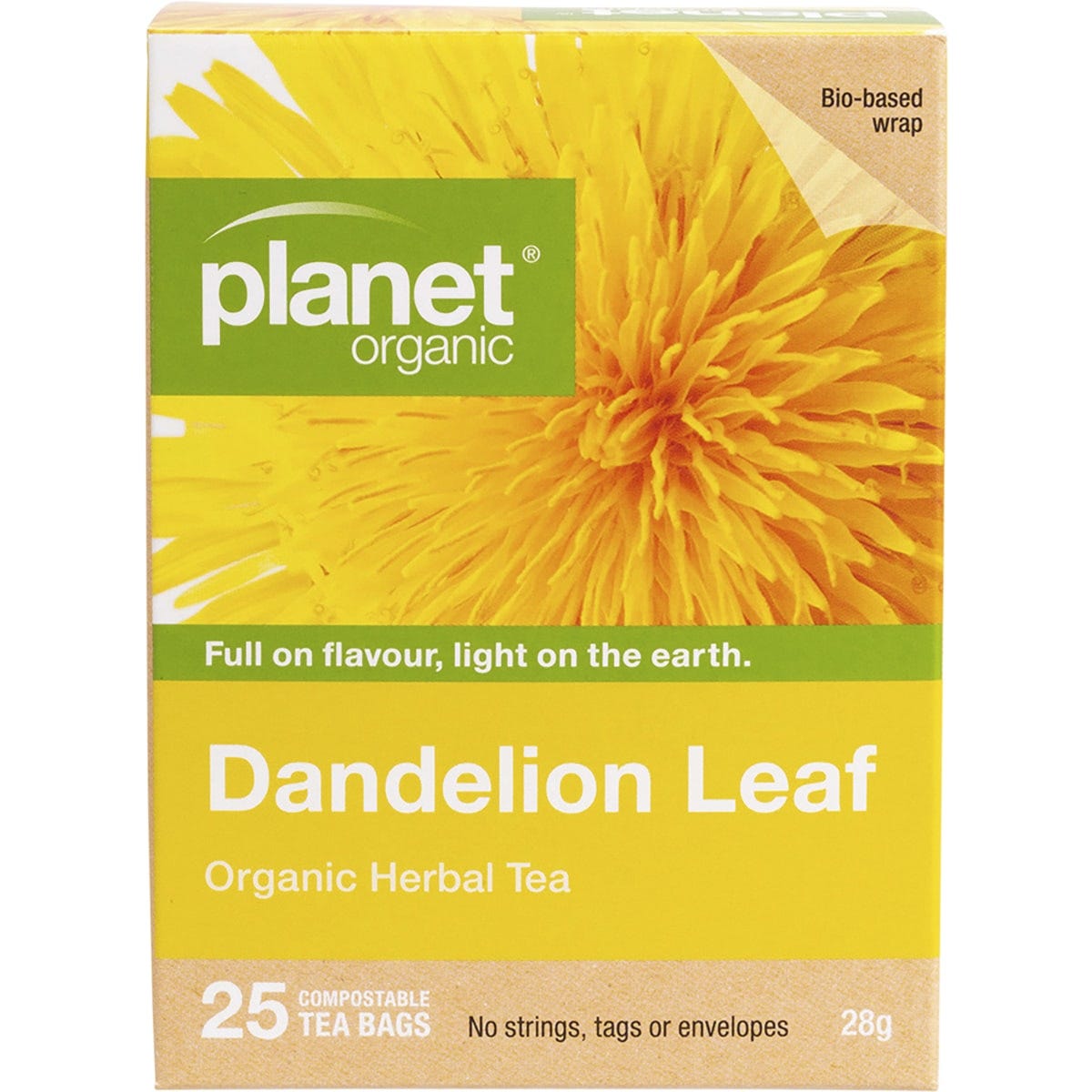 Planet Organic- Dandelion Leaf Herbal Tea Bags-25pk