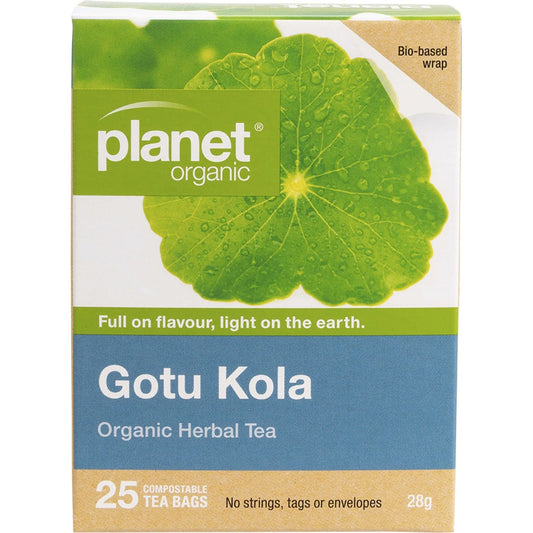 Planet Organic- Gotu Kola Herbal Tea Bags-25pk