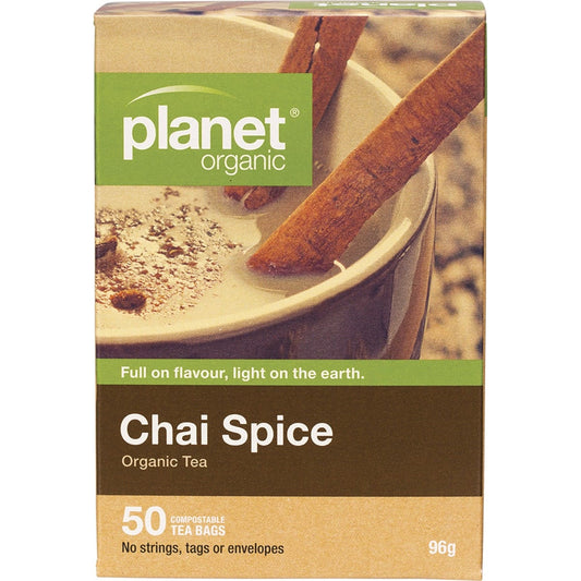 Planet Organic- Chai Spice Herbal Tea Bags-25pk