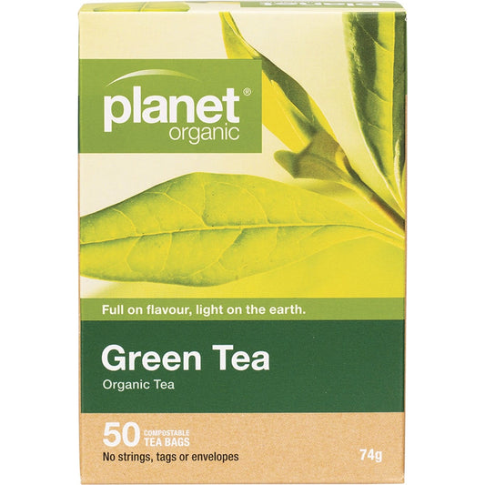 Planet Organic- Green Tea Herbal Tea Bags-50pk
