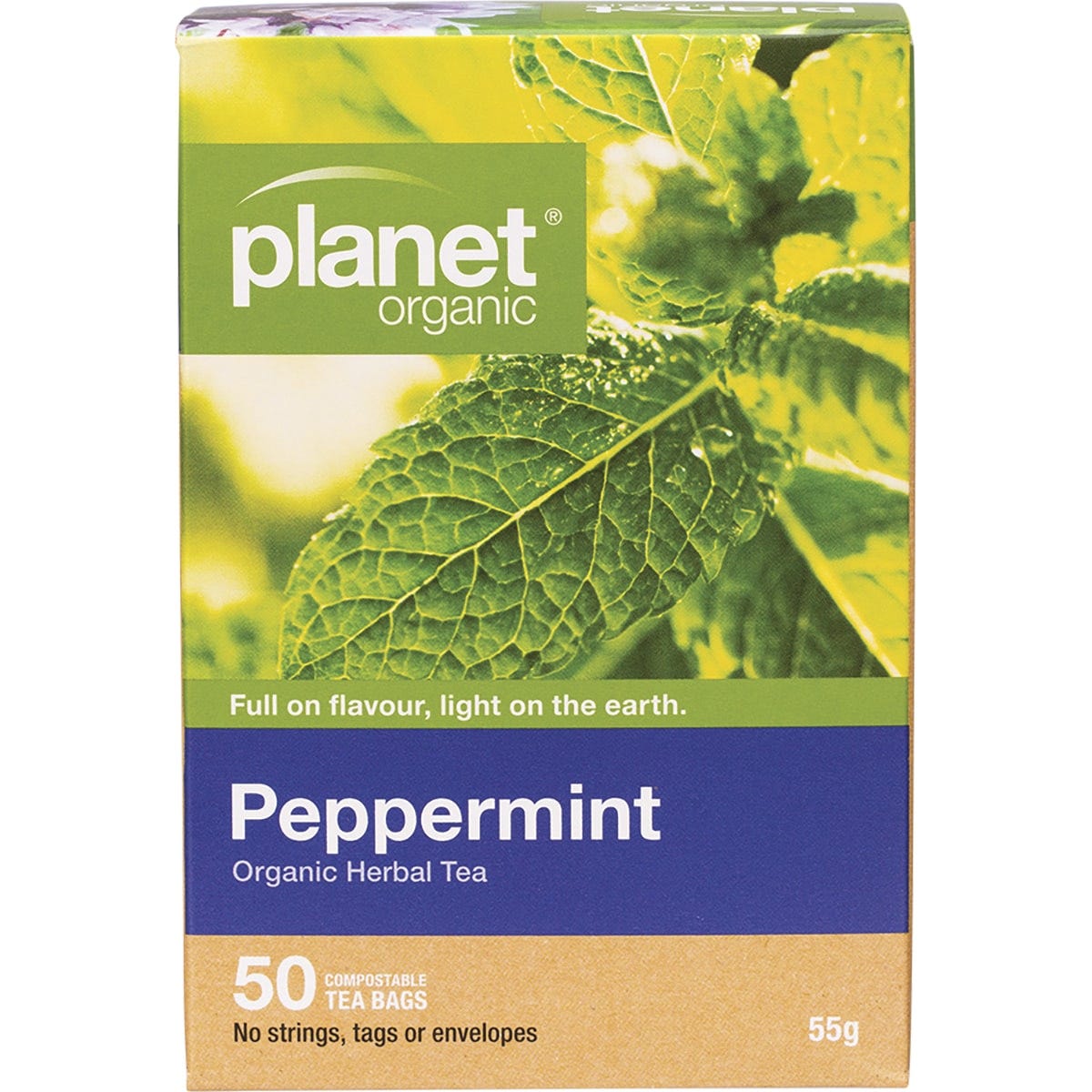 Planet Organic- Peppermint Herbal Tea Bags-50pk