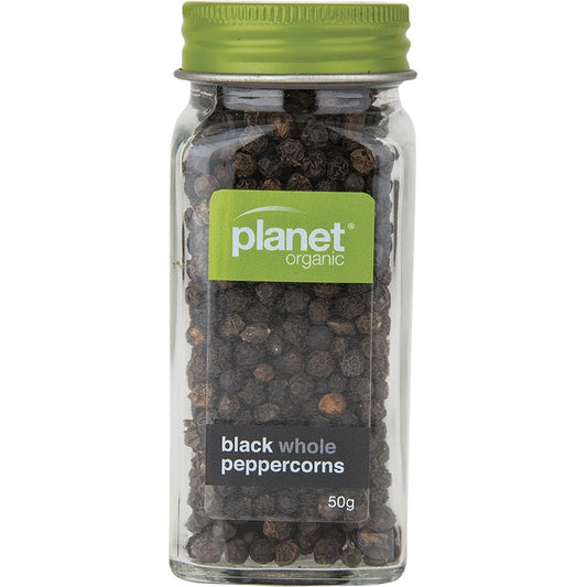Planet Organic- Black Whole Peppercorns-50g