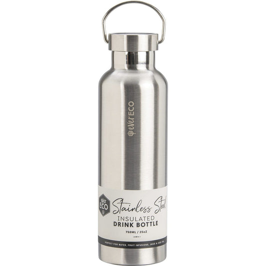 Ever Eco- Insulated Stainless Steel Bottle Brushed Stainless-750ml