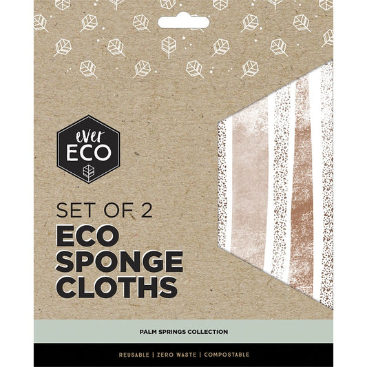 Ever Eco- Eco Sponge Cloths Palm Springs Collection-2pk