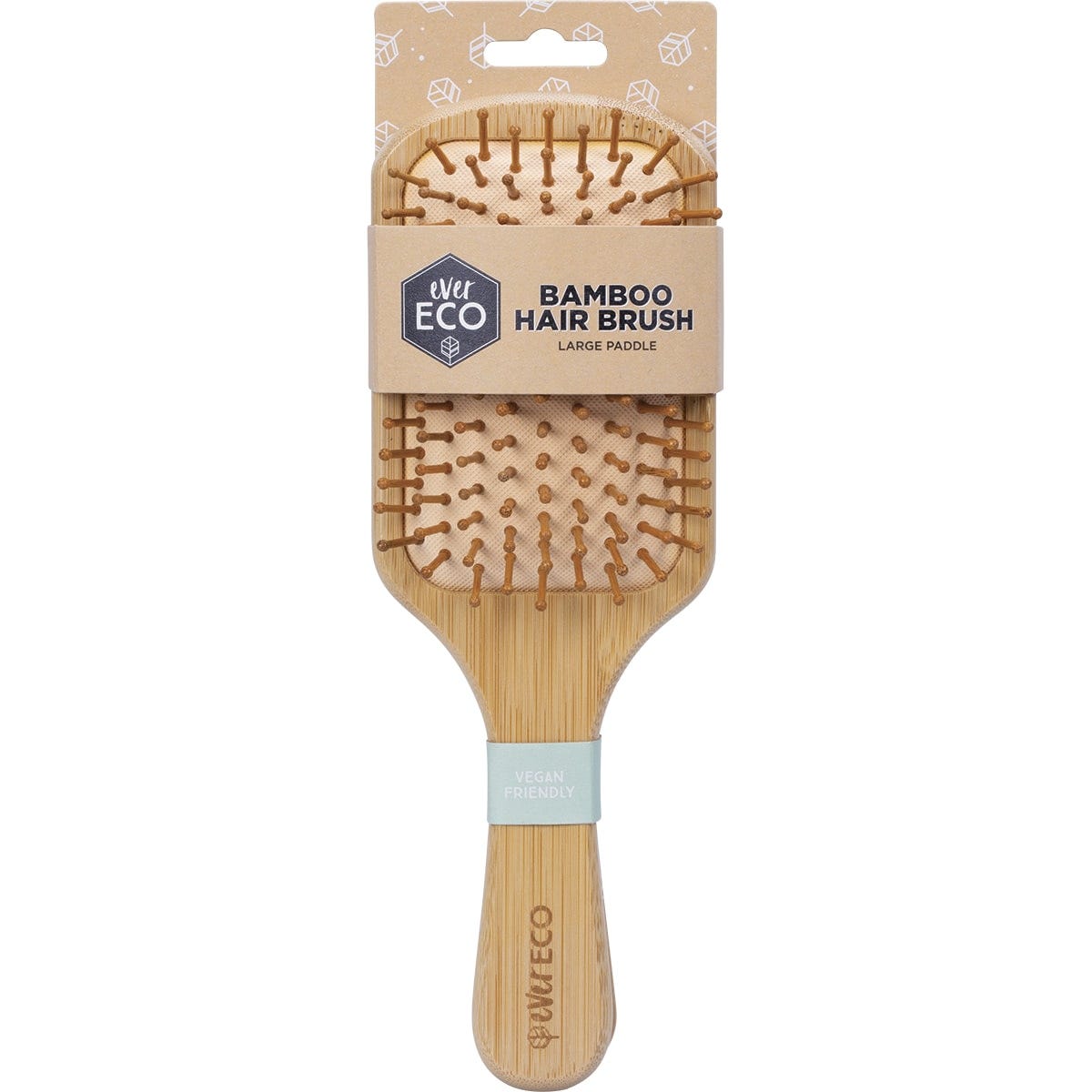 Ever Eco- Bamboo Hair Brush Large Paddle