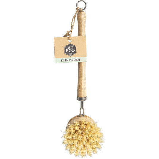 Ever Eco- Dish Brush Bamboo Handle, Sisal Bristles