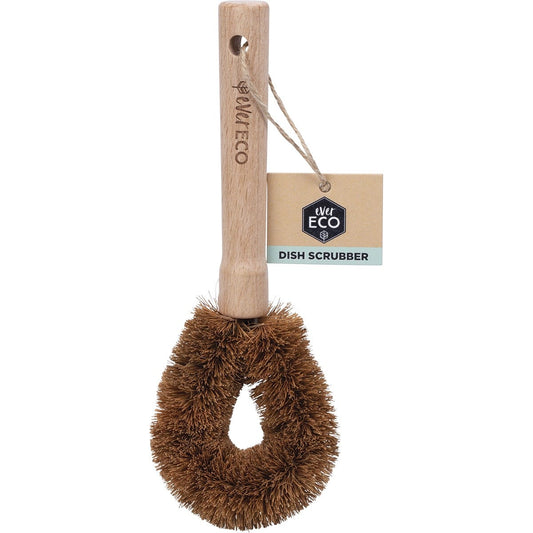 Ever Eco- Dish Scrubber Beech Wood Handle, Coconut Bristles