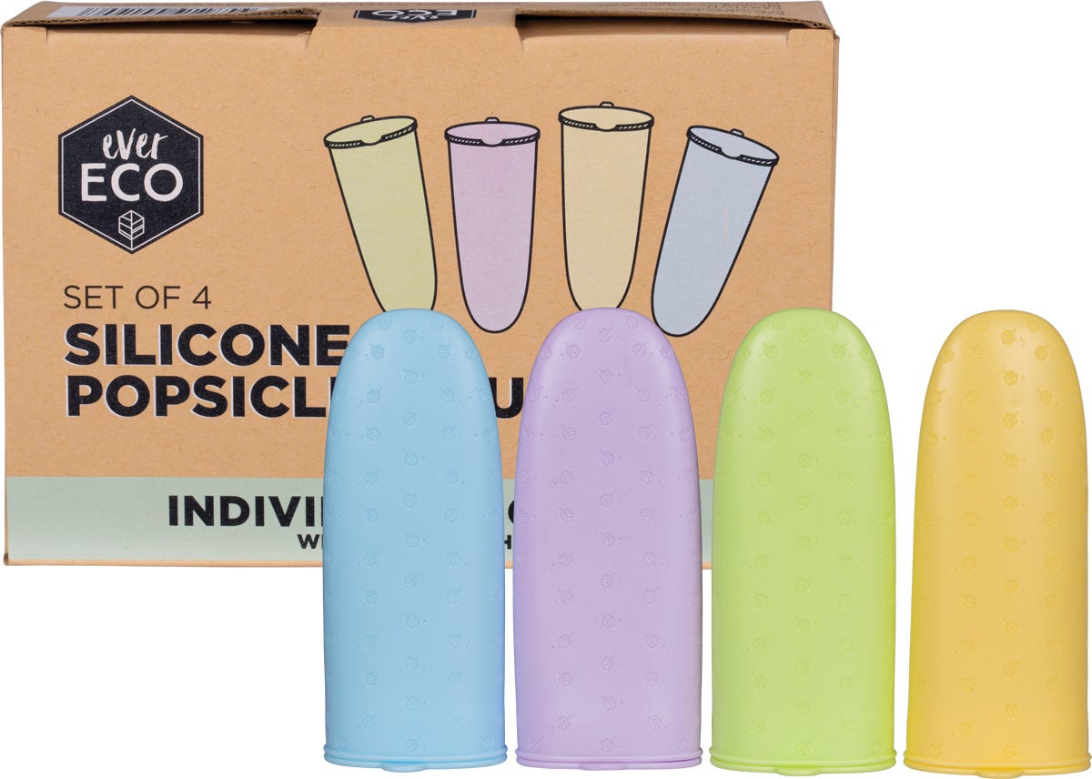 Ever Eco- Silicone Popsicle Moulds-4pk