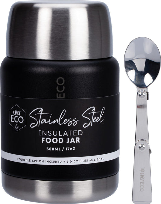 Ever Eco- Insulated Stainless Steel Food Jar Onyx-500ml