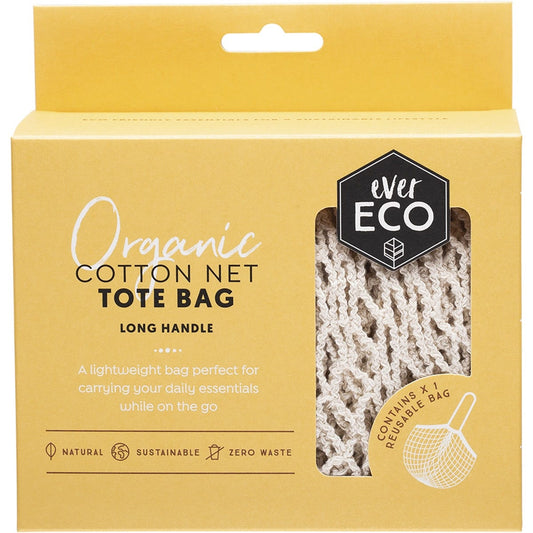Ever Eco- Tote Bag Long Handle Organic Cotton Net