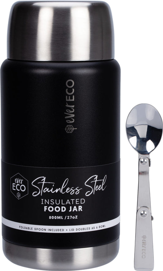 Ever Eco- Insulated Stainless Steel Food Jar Onyx-800ml