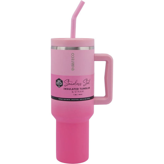 Ever Eco- Insulated Tumbler with Handle & Straw Rise-1.18L