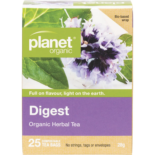 Planet Organic- Digest Herbal Tea Bags-25pk