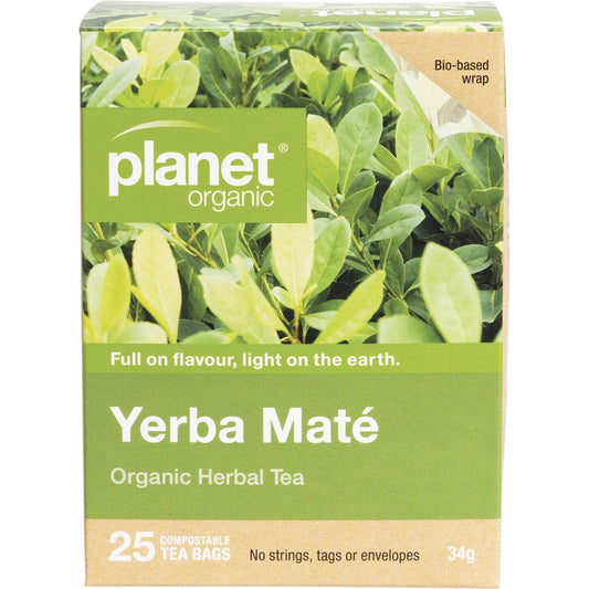 Planet Organic- Yerba Maté Herbal Tea Bags-25pk