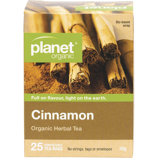 Planet Organic- Cinnamon Herbal Tea Bags-25pk