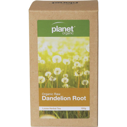 Planet Organic- Raw Dandelion Root Herbal Loose Leaf Tea-100g