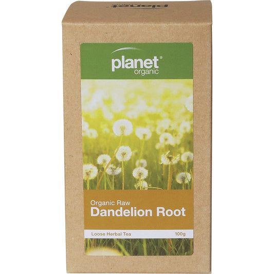 Planet Organic- Raw Dandelion Root Herbal Loose Leaf Tea-100g