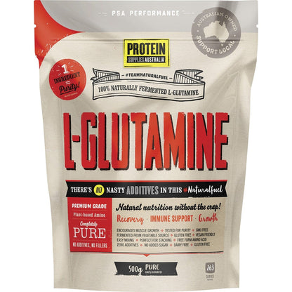 Protein Supplies Australia- L-Glutamine Plant Based Pure-500g