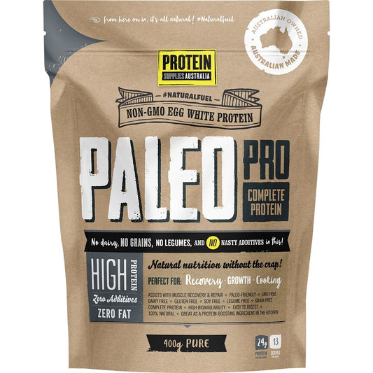 Protein Supplies Australia- PaleoPro Egg White Protein Pure-400g