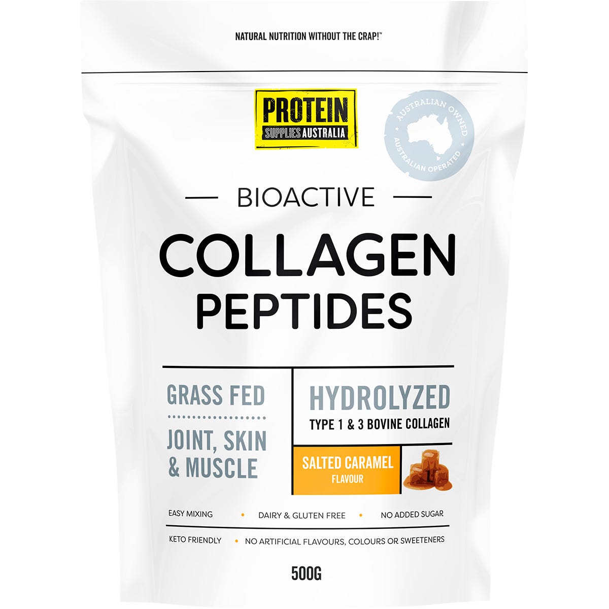 Protein Supplies Australia- Collagen Salted Caramel-500g
