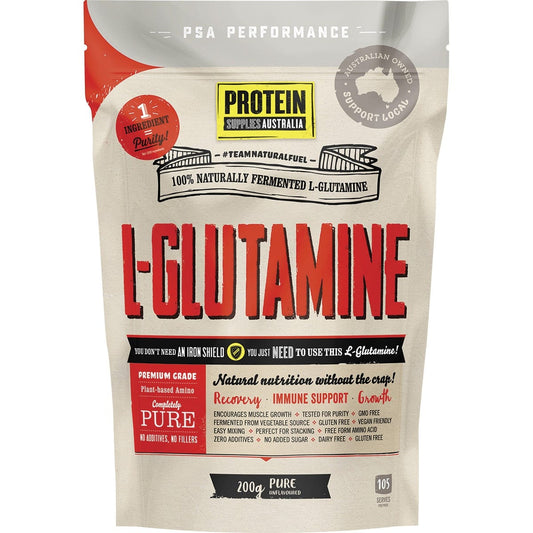 Protein Supplies Australia- L-Glutamine Plant Based Pure-200g