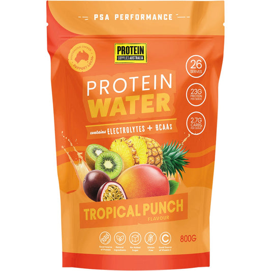 Protein Supplies Australia- Protein Water Tropical Punch-800g