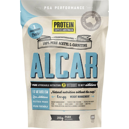 Protein Supplies Australia- Alcar Acetyl L-Carnitine Pure-200g