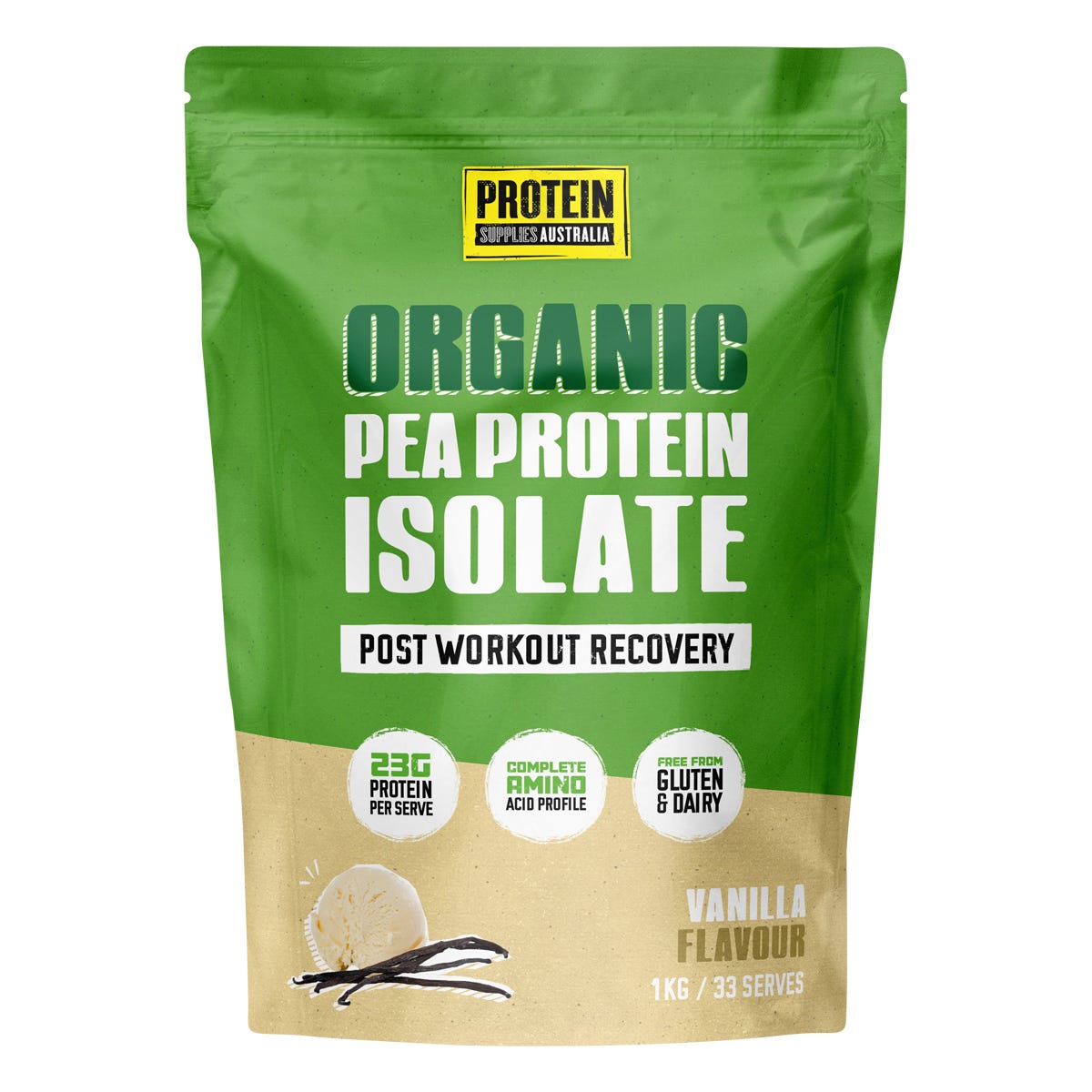 Protein Supplies Australia- Pea Protein Isolate Vanilla-1kg