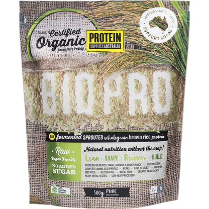 Protein Supplies Australia- BioPro Sprouted Brown Rice Pure-500g