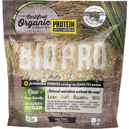 Protein Supplies Australia- BioPro Sprouted Brown Rice Pure-1kg