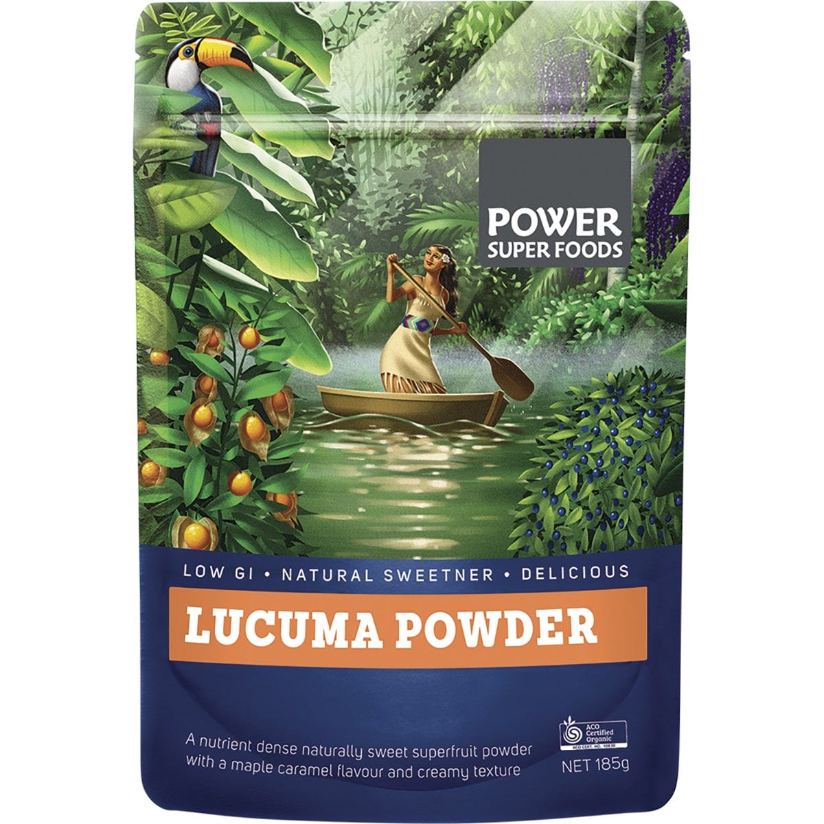 Power Super Foods- Lucuma Powder Certified Organic-185g